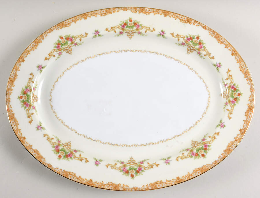 N421 16" Oval Serving Platter by Noritake-1