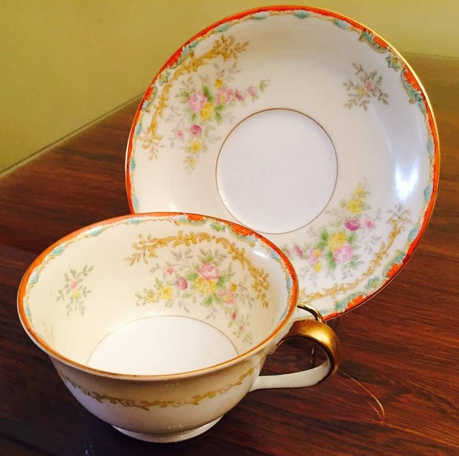 N431 Footed Cup & Saucer Set by Noritake-1