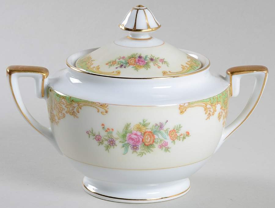 N437 Sugar Bowl & Lid by Noritake-1