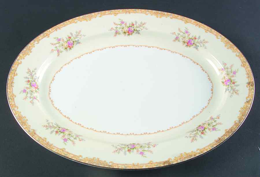 N44 16" Oval Serving Platter by Noritake-1