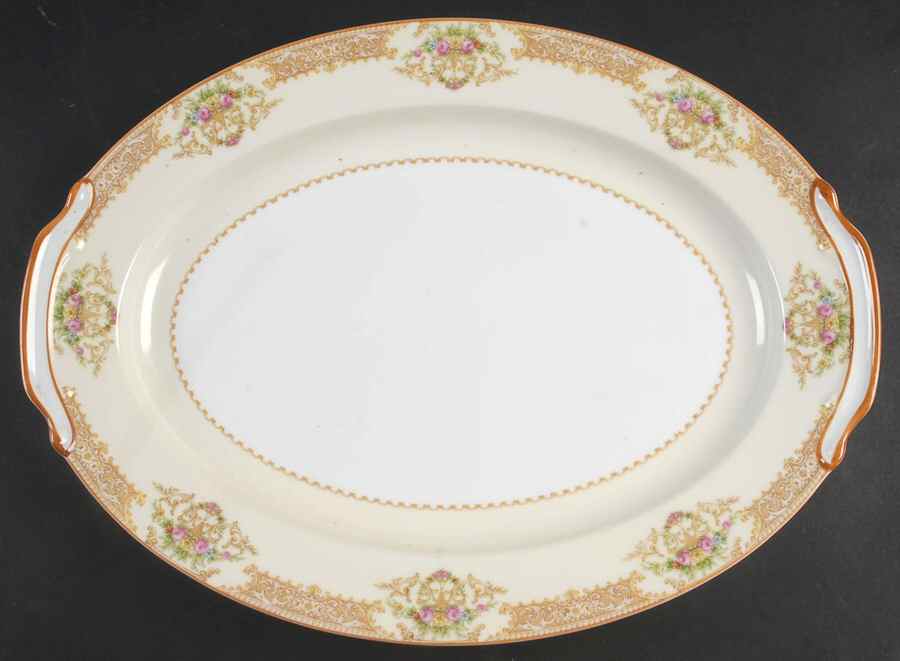 N449 16" Oval Serving Platter by Noritake-1