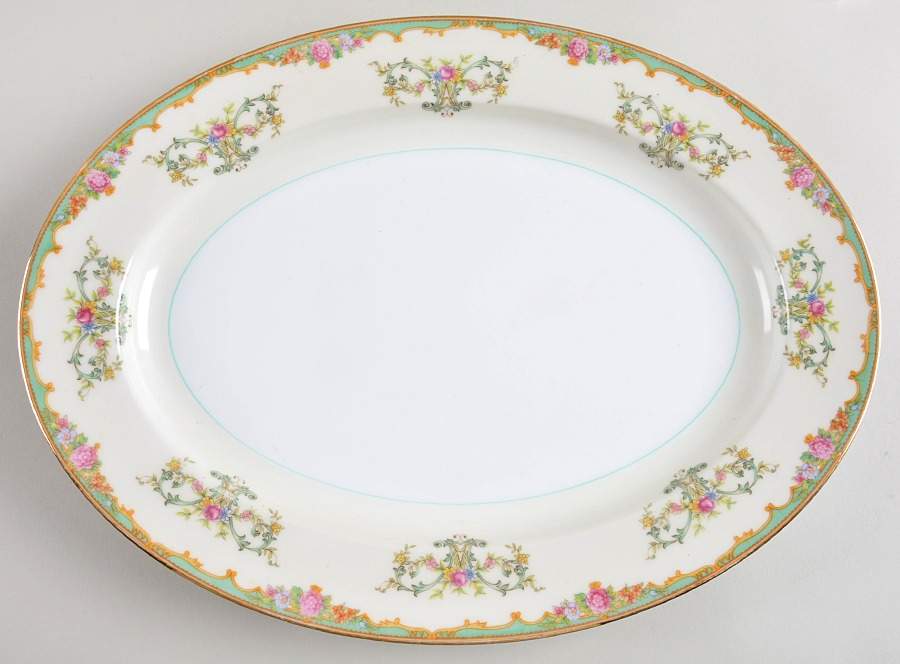 N454 16" Oval Serving Platter by Noritake-1