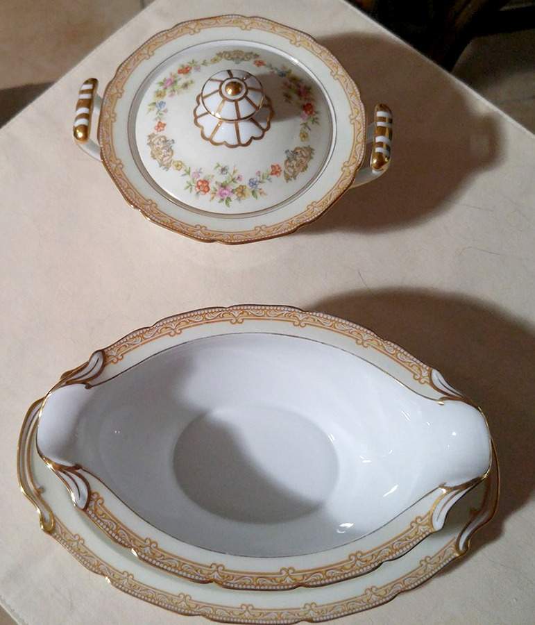 N455 Sugar Bowl & Lid by Noritake-1