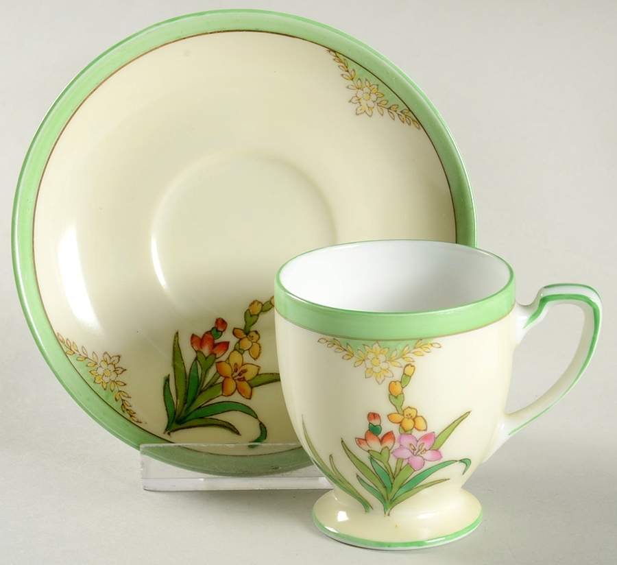 N466 Footed Demitasse Cup & Saucer Set by Noritake-1