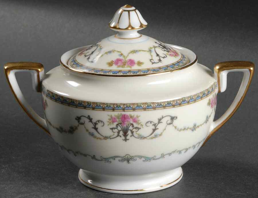 N483 Sugar Bowl & Lid by Noritake-1