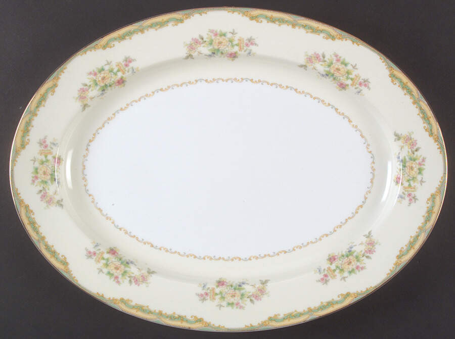 N502 16" Oval Serving Platter by Noritake-1