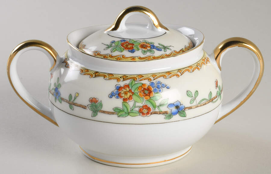 N503 Sugar Bowl & Lid by Noritake-1
