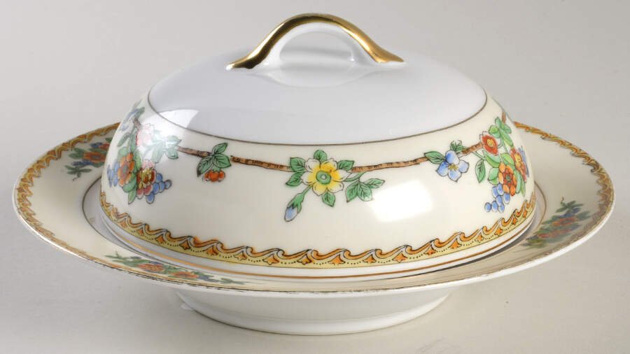 N503 Round Covered Butter by Noritake-1
