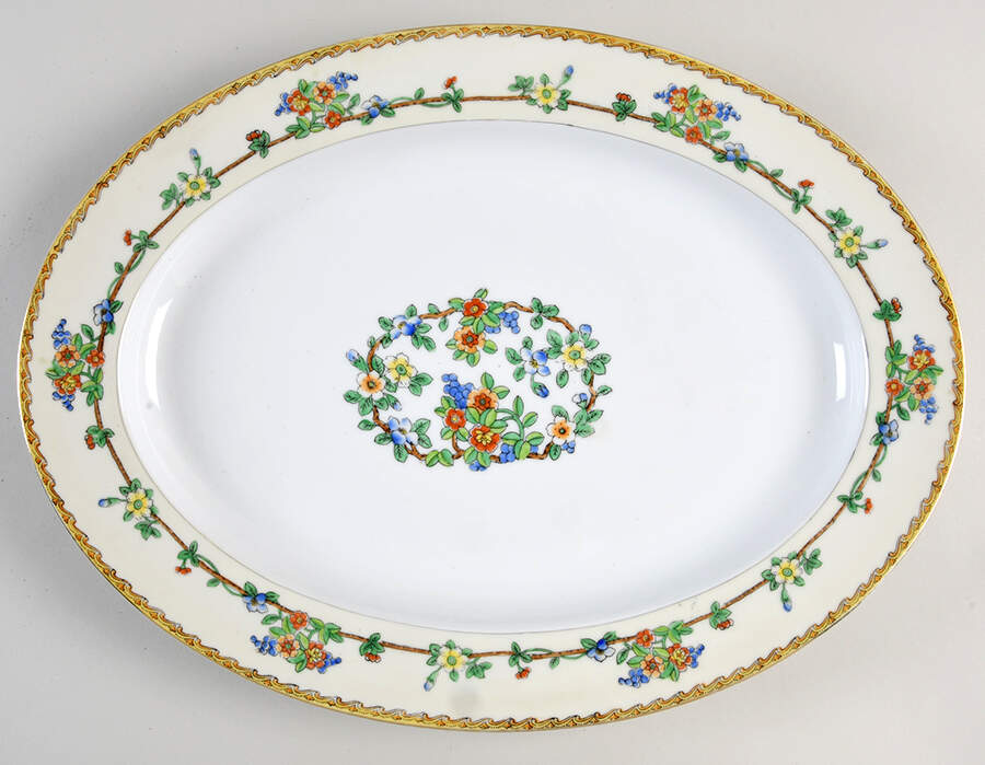 N503 16" Oval Serving Platter by Noritake-1