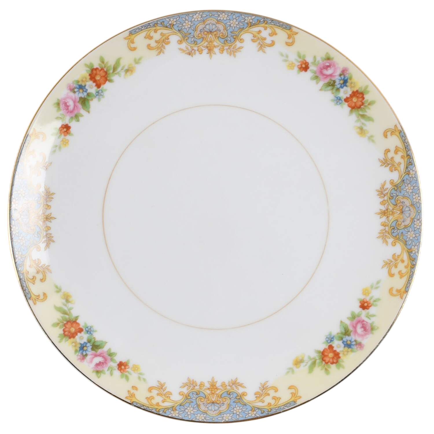 N51 Dessert Plate/Cream Soup Saucer for Footed Bowl by Noritake-1