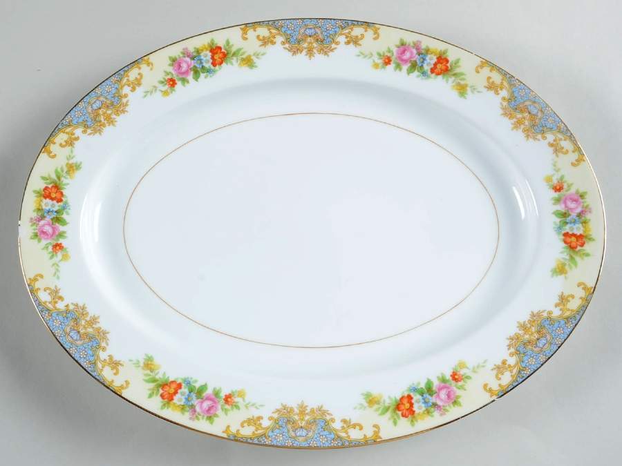N51 13" Oval Serving Platter by Noritake-1