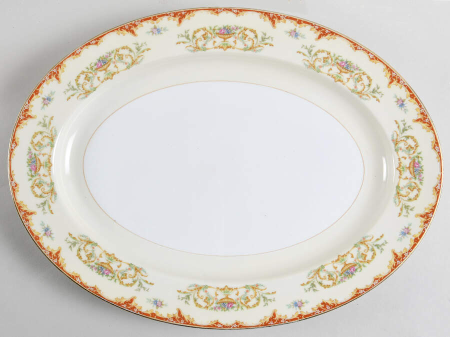 N518 16" Oval Serving Platter by Noritake-1