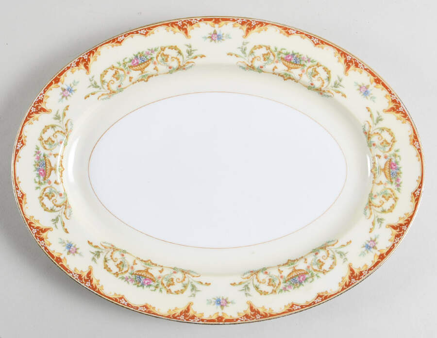 N518 11" Oval Serving Platter by Noritake-1