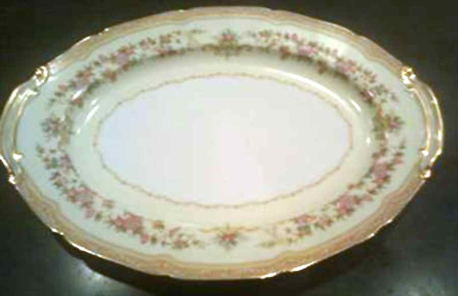 N525 14" Oval Serving Platter by Noritake-1