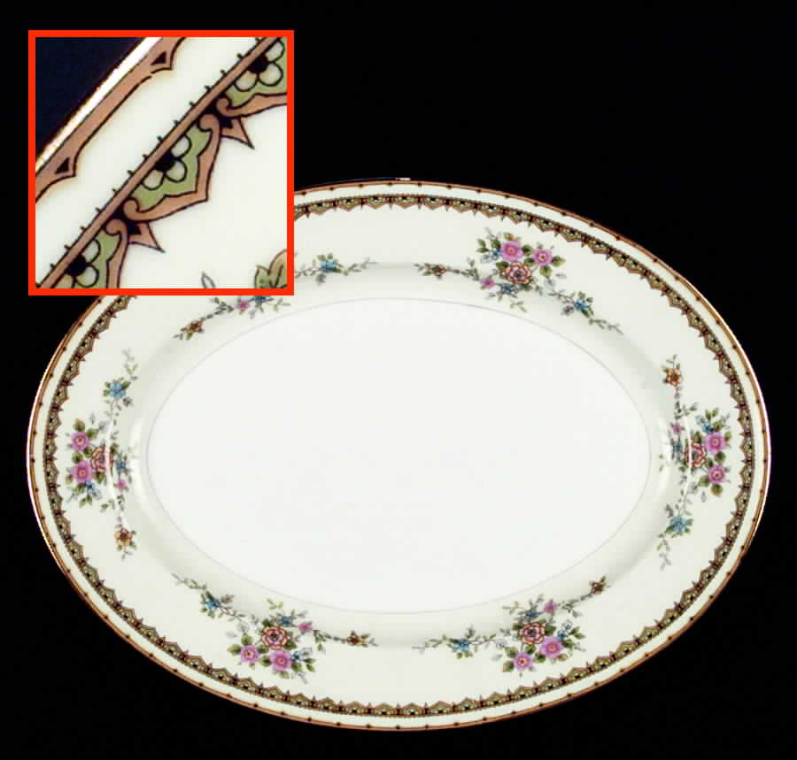 N529 11" Oval Serving Platter by Noritake-1