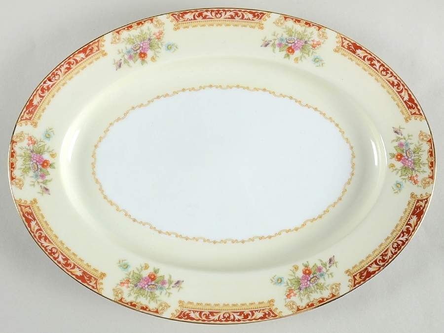 N56 10" Oval Serving Platter by Noritake-1