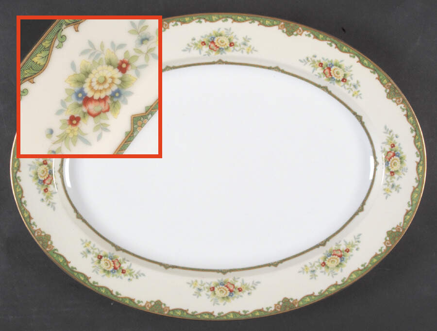 N567 16" Oval Serving Platter by Noritake-1