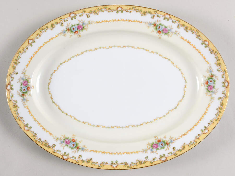 N61 11" Oval Serving Platter by Noritake-1