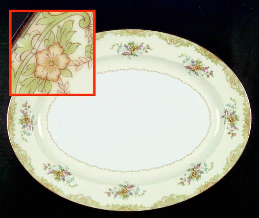 N617 16" Oval Serving Platter by Noritake-1