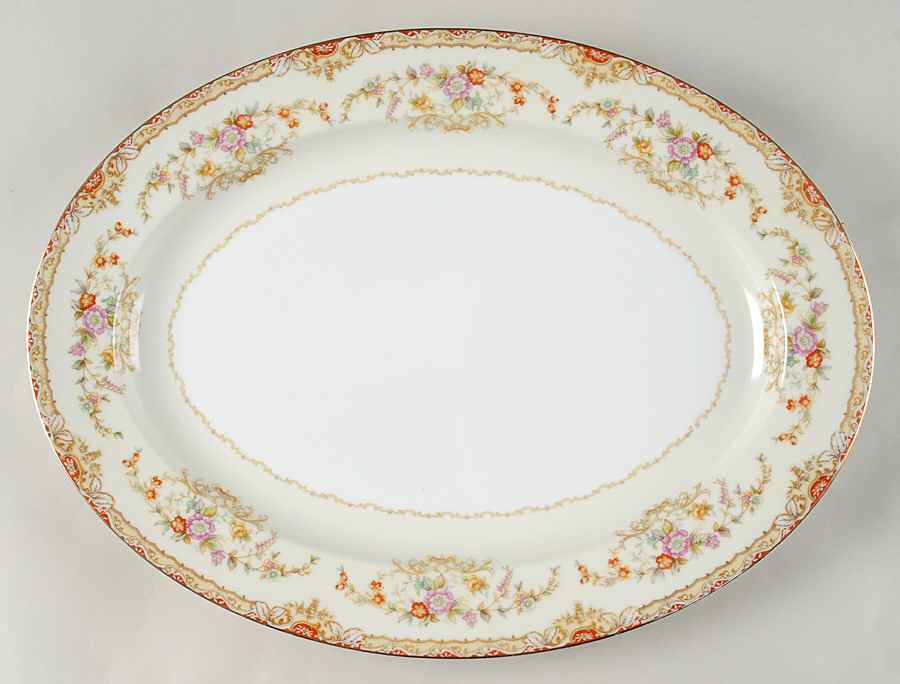 N62 16" Oval Serving Platter by Noritake-1