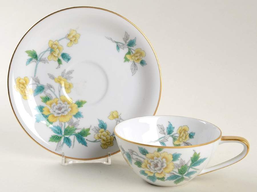 N64 Flat Cup & Saucer Set by Noritake-1