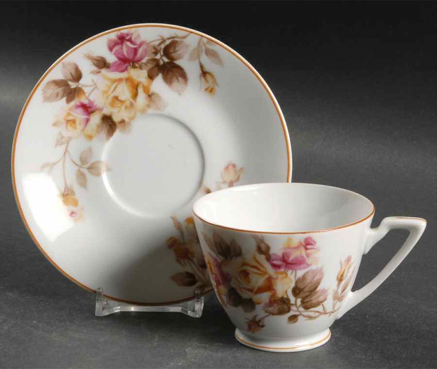 N649 Footed Cup & Saucer Set by Noritake-1