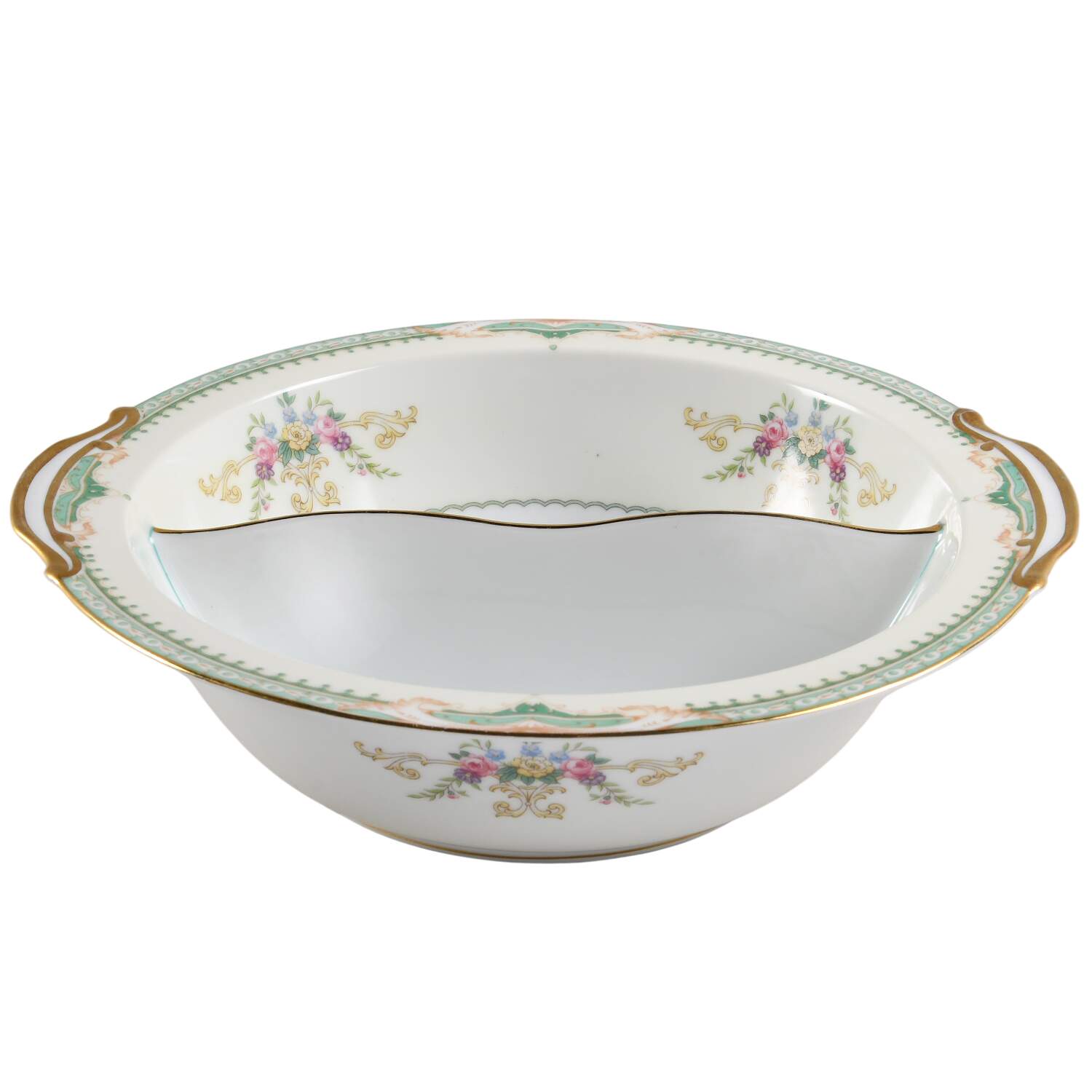 N65 10" Round Divided Vegetable Bowl by Noritake-1