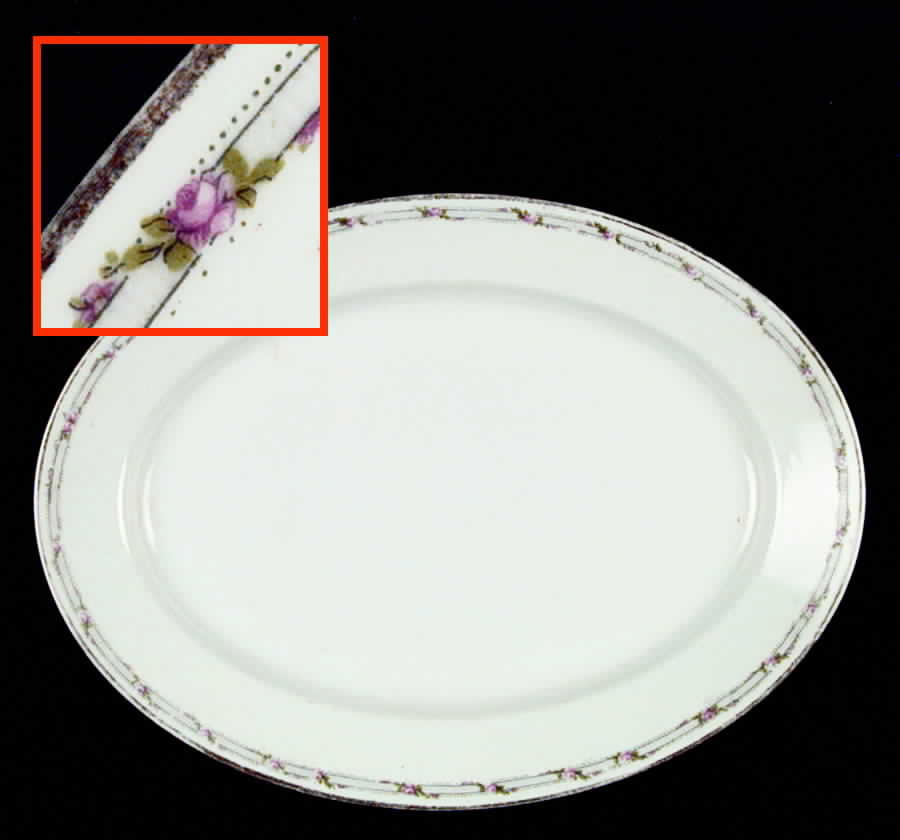 N668 11" Oval Serving Platter by Noritake-1