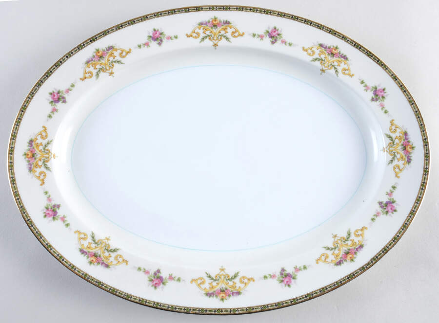 N672 16" Oval Serving Platter by Noritake-1