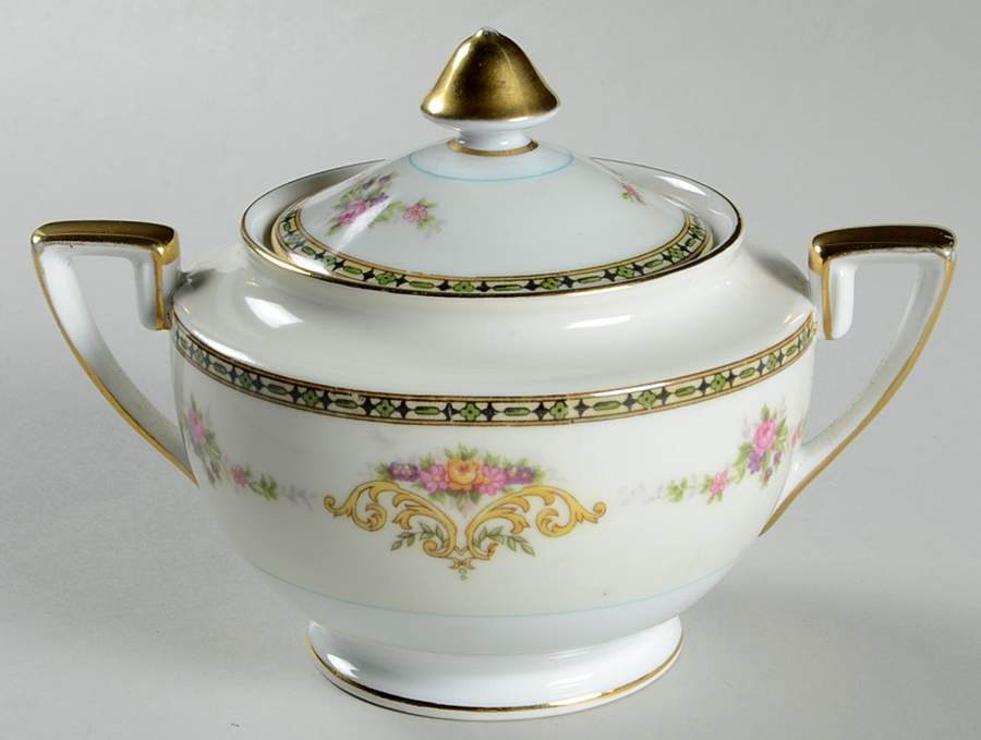 N672 Sugar Bowl & Lid by Noritake-1