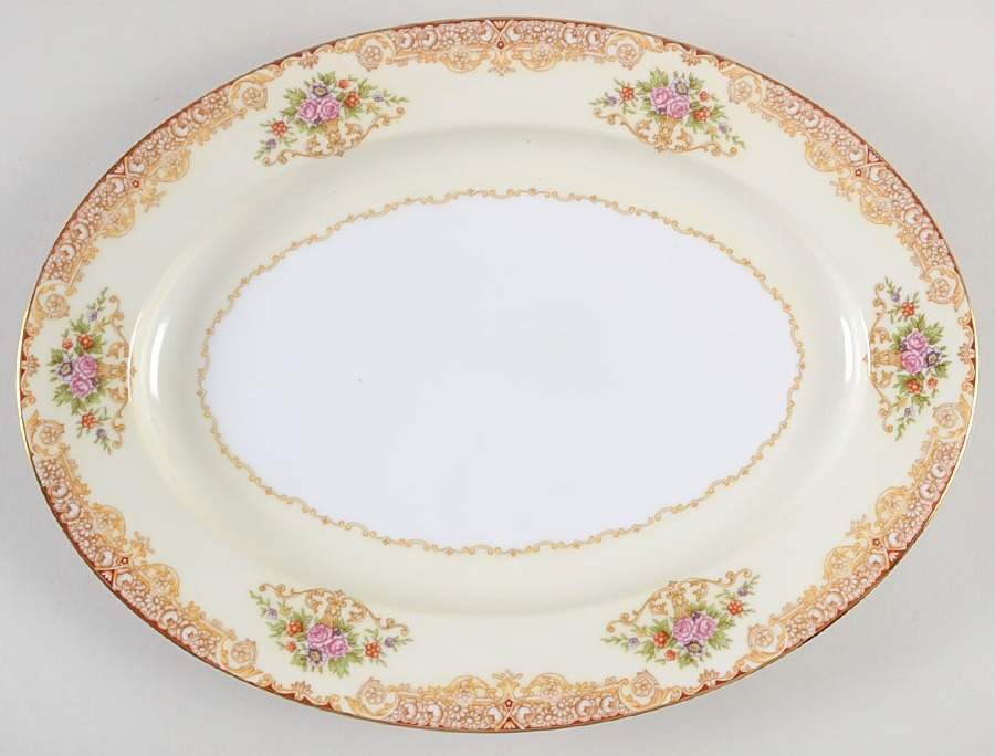 N68 11" Oval Serving Platter by Noritake-1