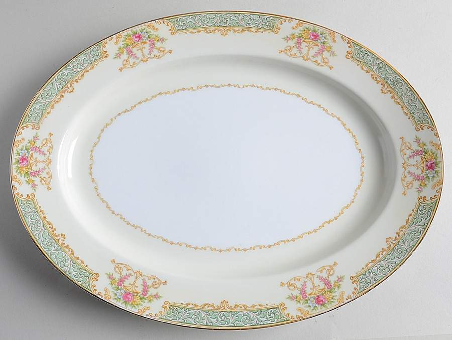 N71 13" Oval Serving Platter by Noritake-1