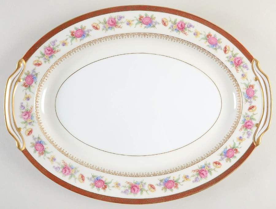 N735 16" Oval Serving Platter by Noritake-1