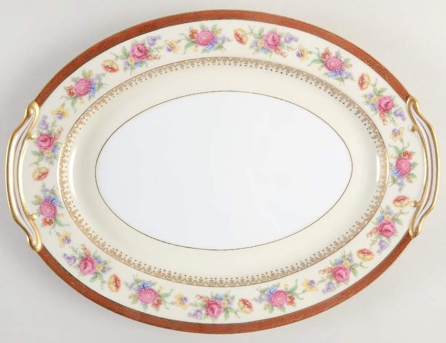 N735 13" Oval Serving Platter by Noritake-1