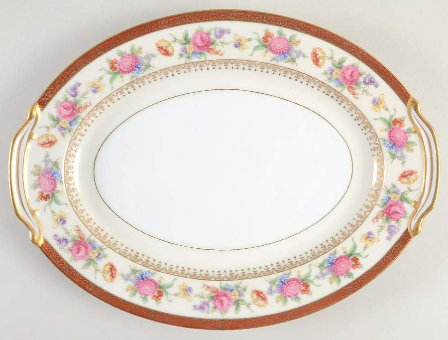 N735 12" Oval Serving Platter by Noritake-1