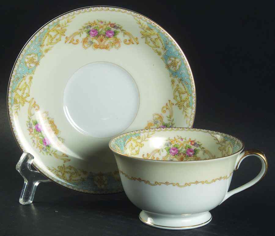 N75 Footed Cup & Saucer Set by Noritake-1