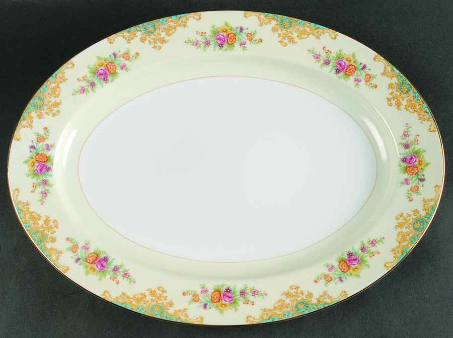 N76 16" Oval Serving Platter by Noritake-1