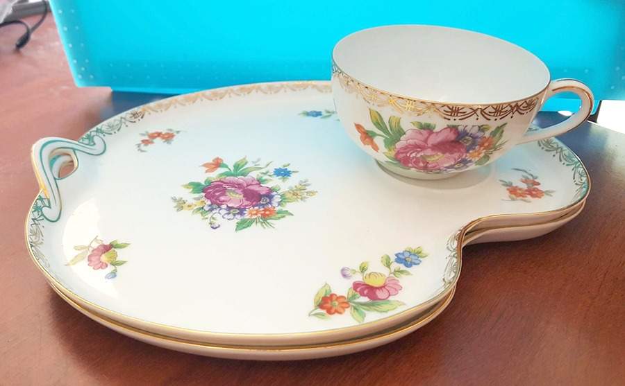N764 Snack Plate & Cup Set by Noritake-1