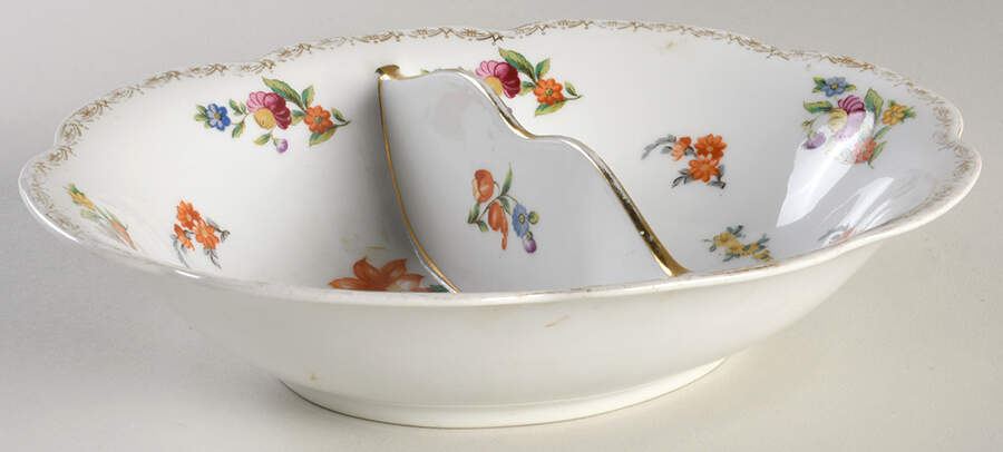 N764 Oval Divided Vegetable Bowl by Noritake-1