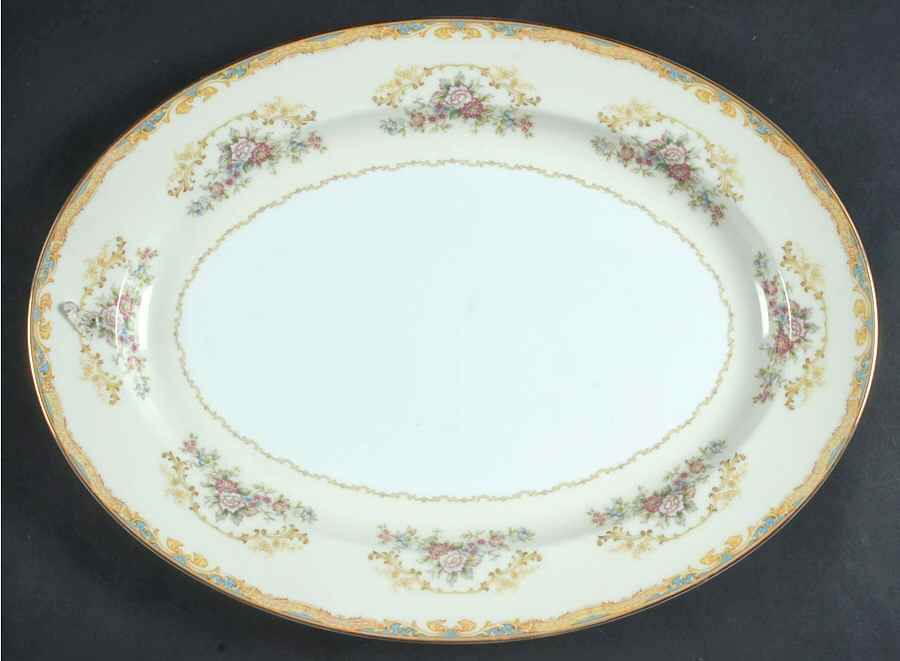 N767 16" Oval Serving Platter by Noritake-1