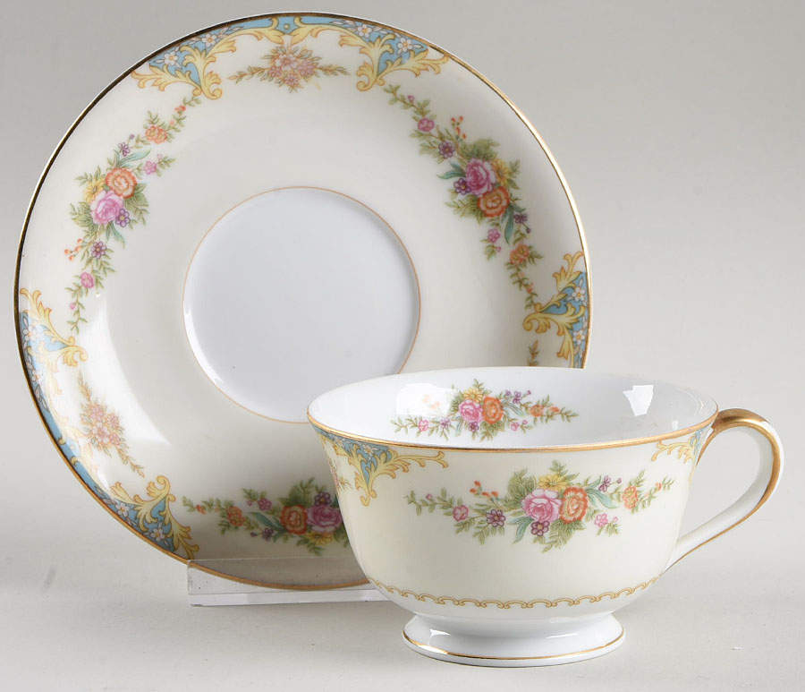 N771 Footed Cup & Saucer Set by Noritake-1