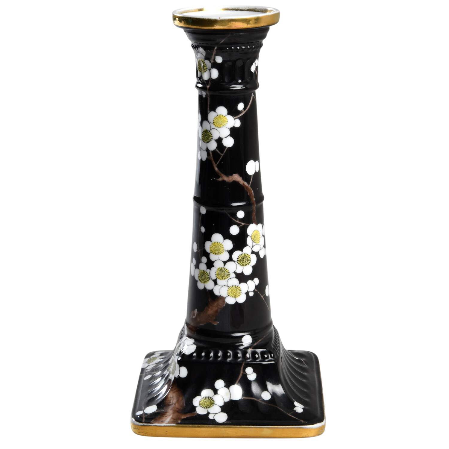 N772 Black 9" Tall Candlestick by Noritake-1