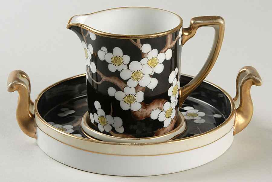 N772 Black Dice Creamer & Sugar Set by Noritake-1