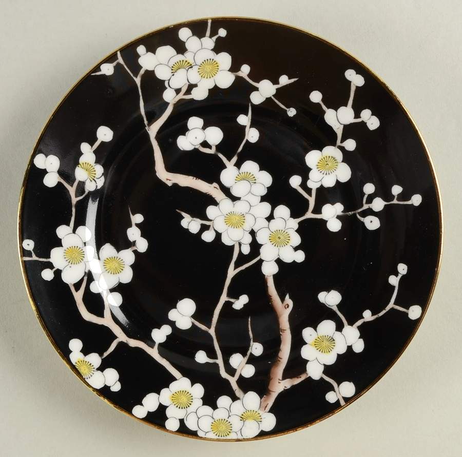 N772 Black Bread & Butter Plate by Noritake-1