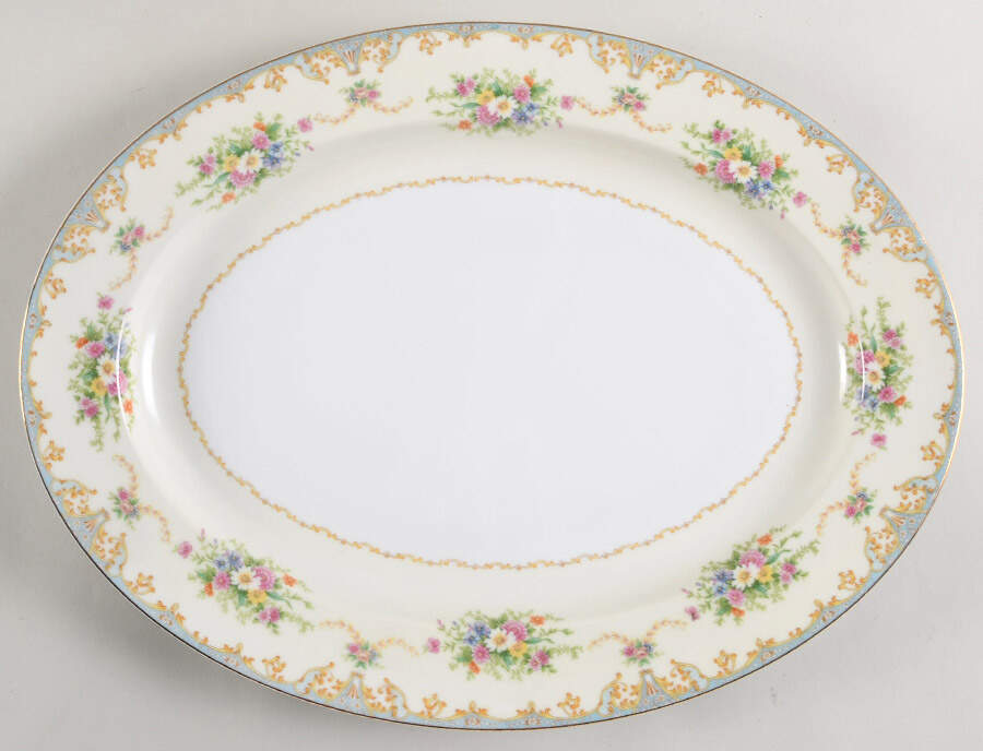 N777 16" Oval Serving Platter by Noritake-1