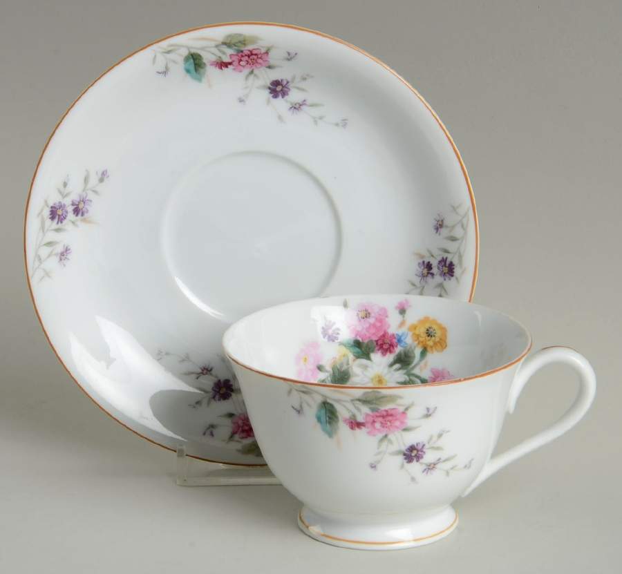 N824 Footed Cup & Saucer Set by Noritake-1