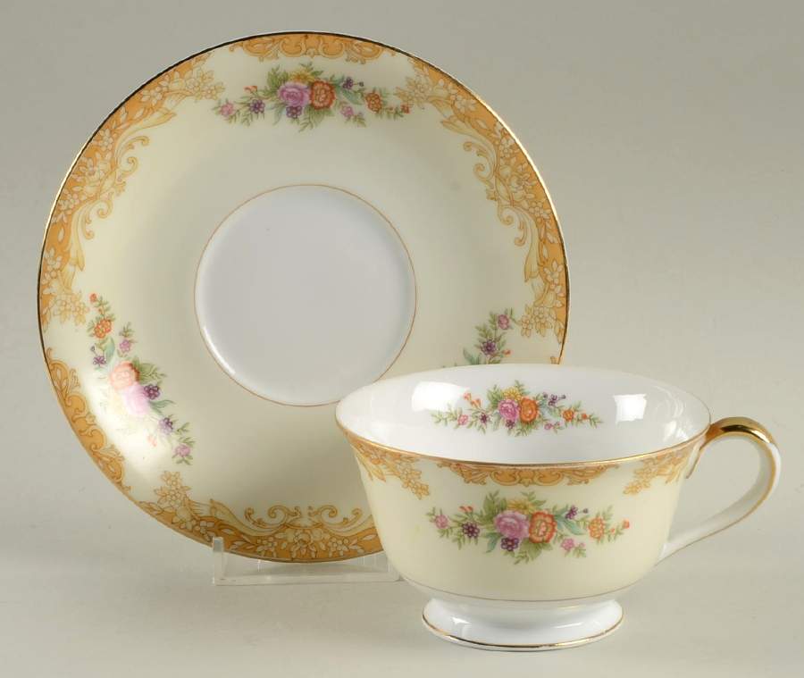 N83 Footed Cup & Saucer Set by Noritake-1