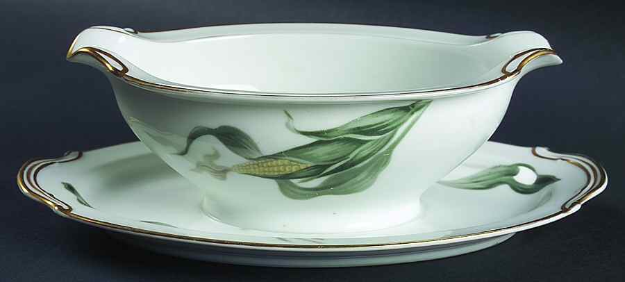 N831 Gravy Boat with Attached Underplate by Noritake-1