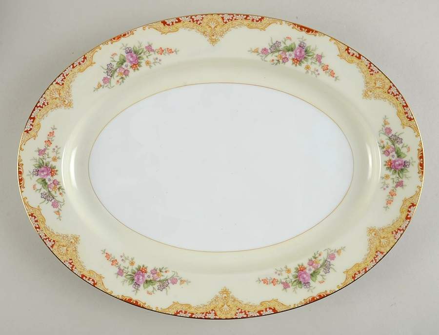 N834 13" Oval Serving Platter by Noritake-1