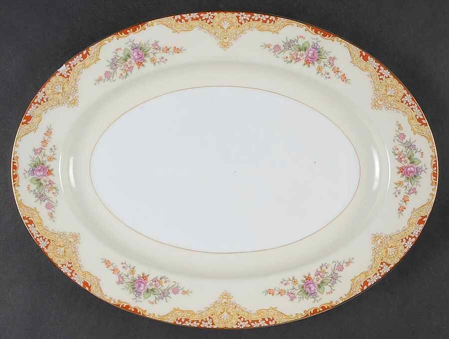 N834 11" Oval Serving Platter by Noritake-1